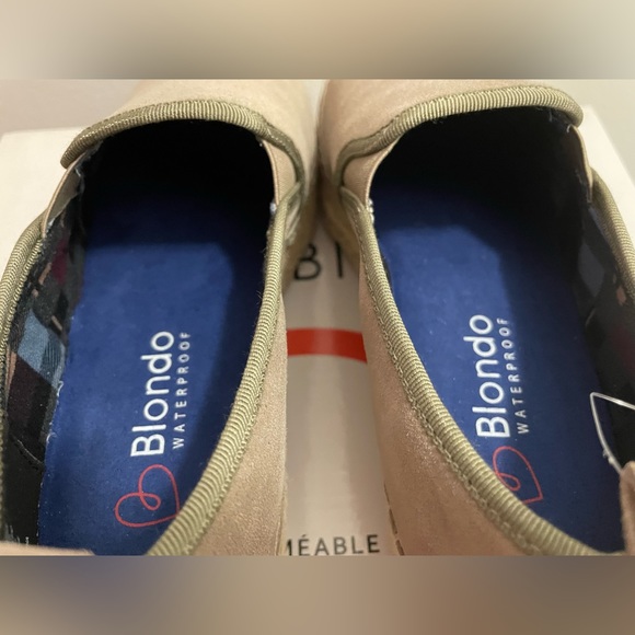 BLONDO BASHA ESPRADILLES WATERPROOF LEATHER SUEDE LOAFERS SHOES 5.5 B - Picture 9 of 11